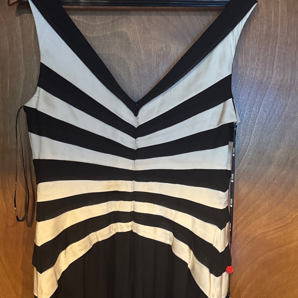 Tadashi Shoji Black and Cream Dress NWT - Picture 6 of 9